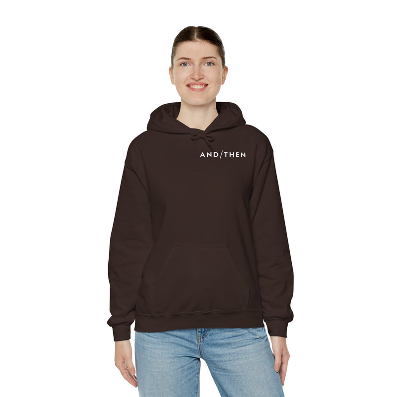 IJTT Unisex Hoodie: AT Slash White | Brown