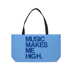 MMMH Weekender Bag (Black Handle): Light Blue | Dark Blue