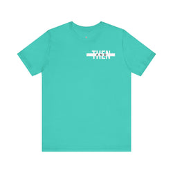 IJTT Unisex T-Shirt: AT Strike White | Teal