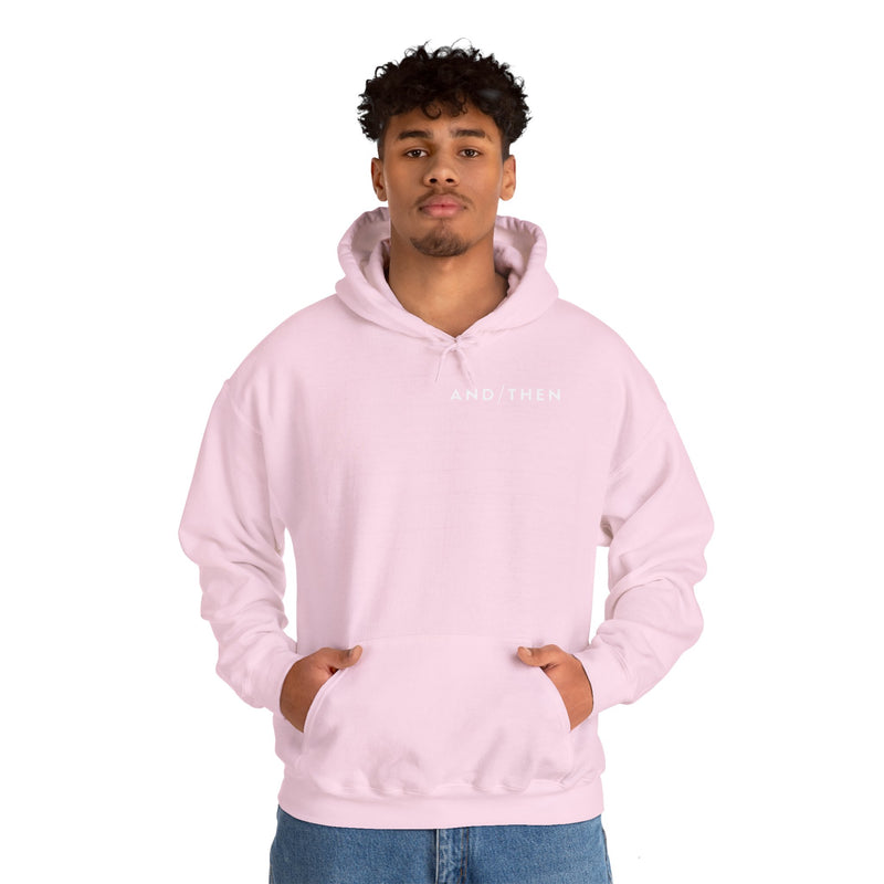 IJTT Unisex Hoodie: AT Slash White | Light Pink