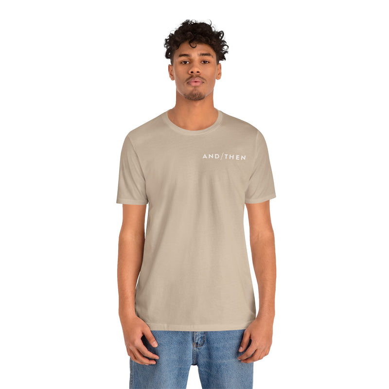 IJTT Unisex T-Shirt: AT Slash White | Tan