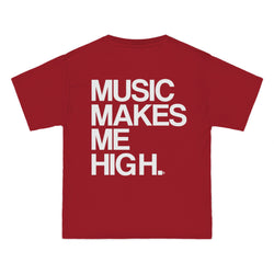 MMMH Unisex T-Shirt: Deep Red | White Lettering