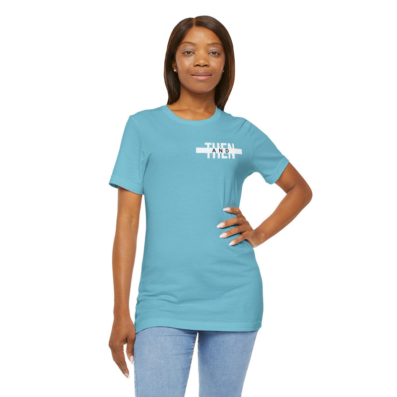 IJTT Unisex T-Shirt: AT Strike White | Turquoise