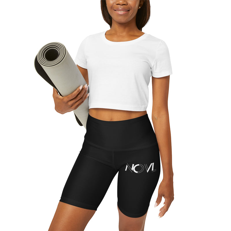 NOVL Yoga Shorts: Black | White