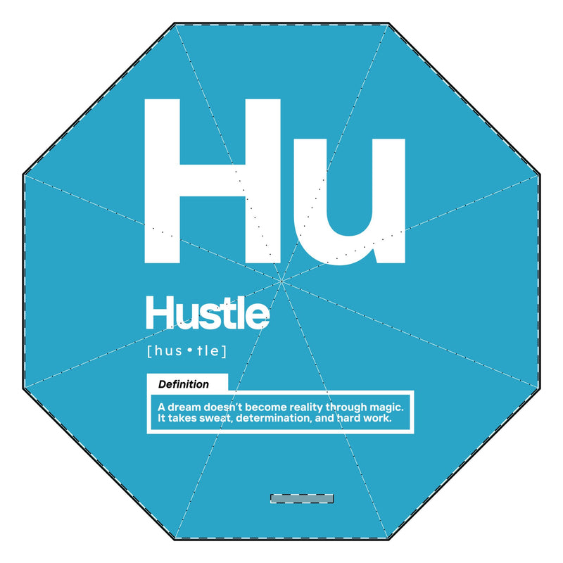 NOVL Umbrella: Hustle White | Turquoise