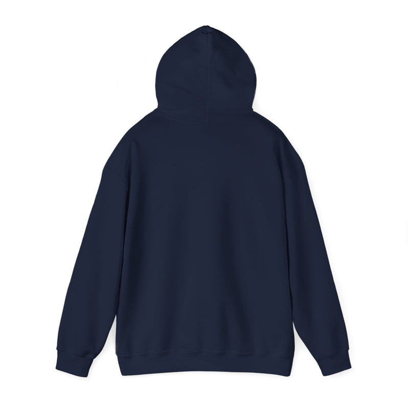 IJTT Unisex Hoodie: AT Slash White | Navy