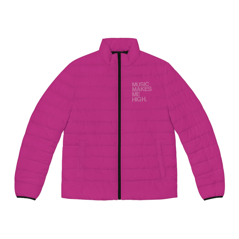 MMMH Men's Puffer Jacket: Pink | Light Pink