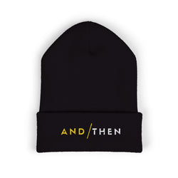 IJTT Beanie Hat: AT Slash White/Yellow | Black