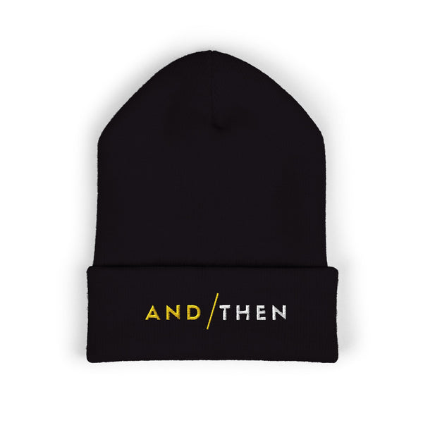 IJTT Beanie Hat: AT Slash White/Yellow | Black