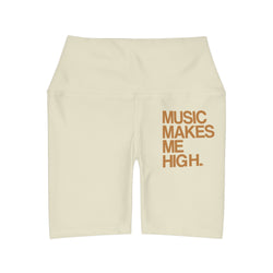 MMMH Yoga Shorts: Beige | Light Brown