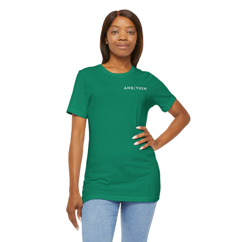 IJTT Unisex T-Shirt: AT Slash White | Kelly Green