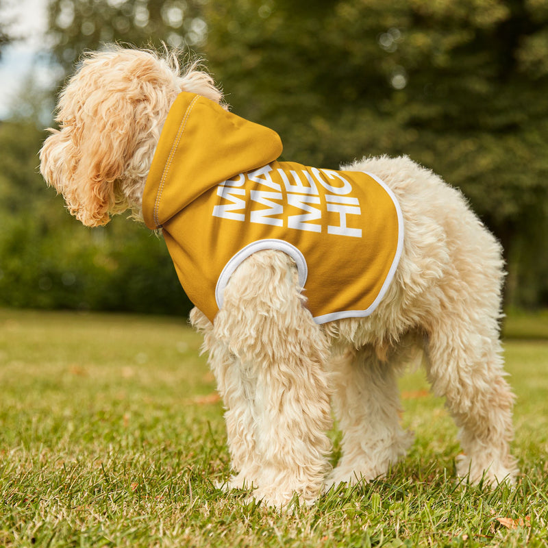 MMMH Pet Hoodie: Yellow | White