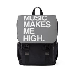 MMMH Backpack: Grey | White Lettering