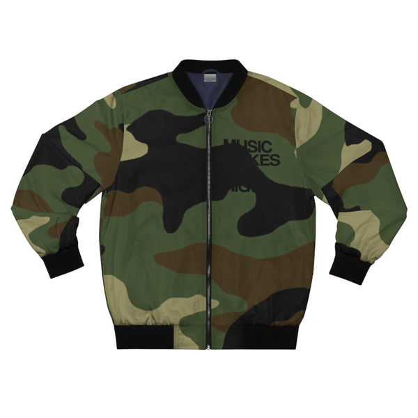 MMMH Unisex Bomber Jacket: Camo | Black