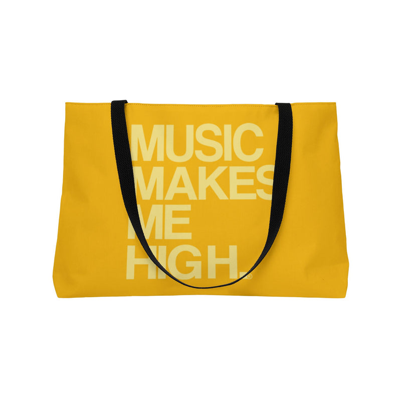 MMMH Weekender Bag (Black Handle): Yellow | Light Yellow