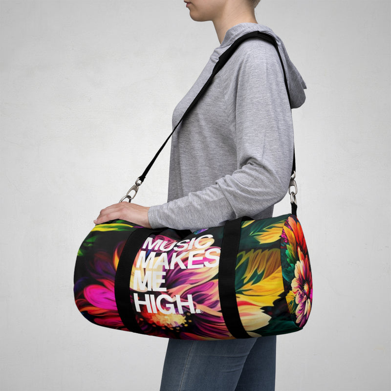 MMMH Duffel Bag: Floral | White