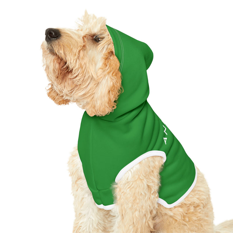 IJTT Pet Hoodie: AT Slash White | Irish Green