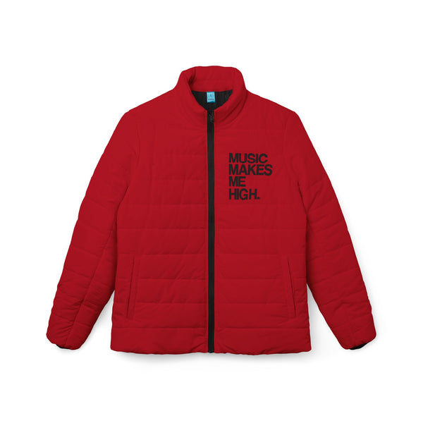 MMMH Women’s Puffer Jacket: Red | Black