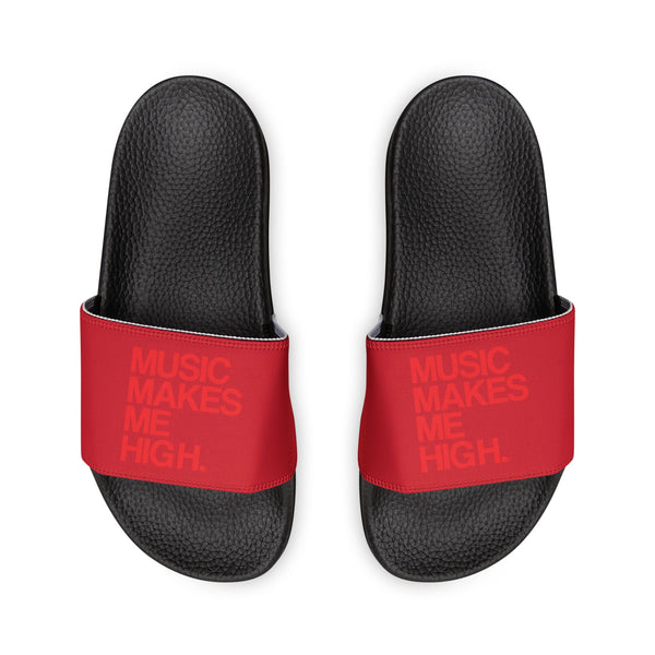 MMMH Unisex Sandals: Dark Red/Black | Red