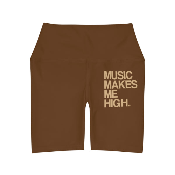 MMMH Yoga Shorts: Brown | Tan