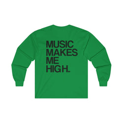 MMMH Unisex Long Sleeve Tee: Irish Green | Black Lettering