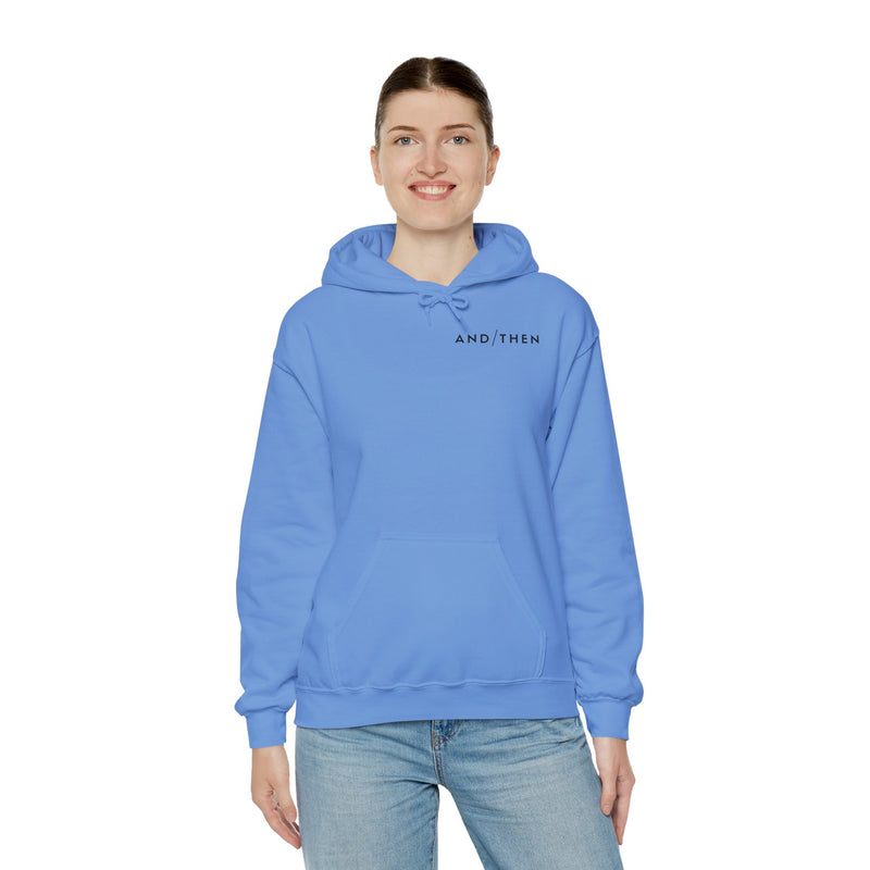 IJTT Unisex Hoodie: AT Slash Black | Carolina Blue