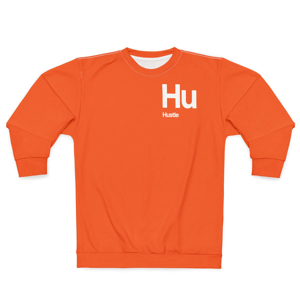 NOVL Unisex Sweatshirt: Hustle White | Orange