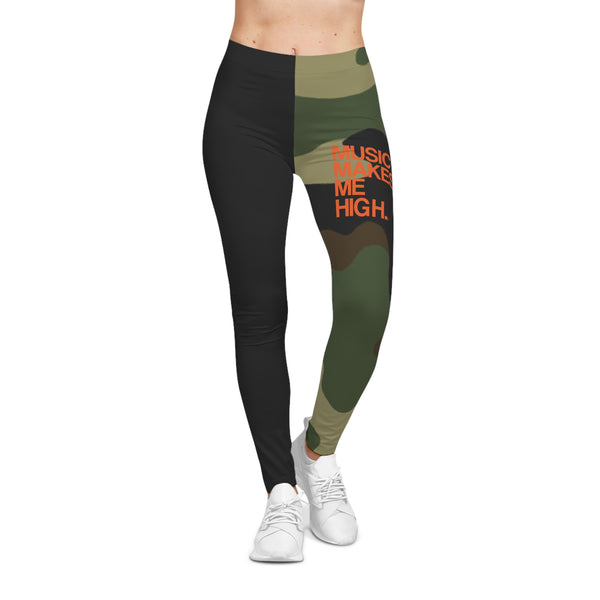 MMMH Leggings: Camo/Black | Orange