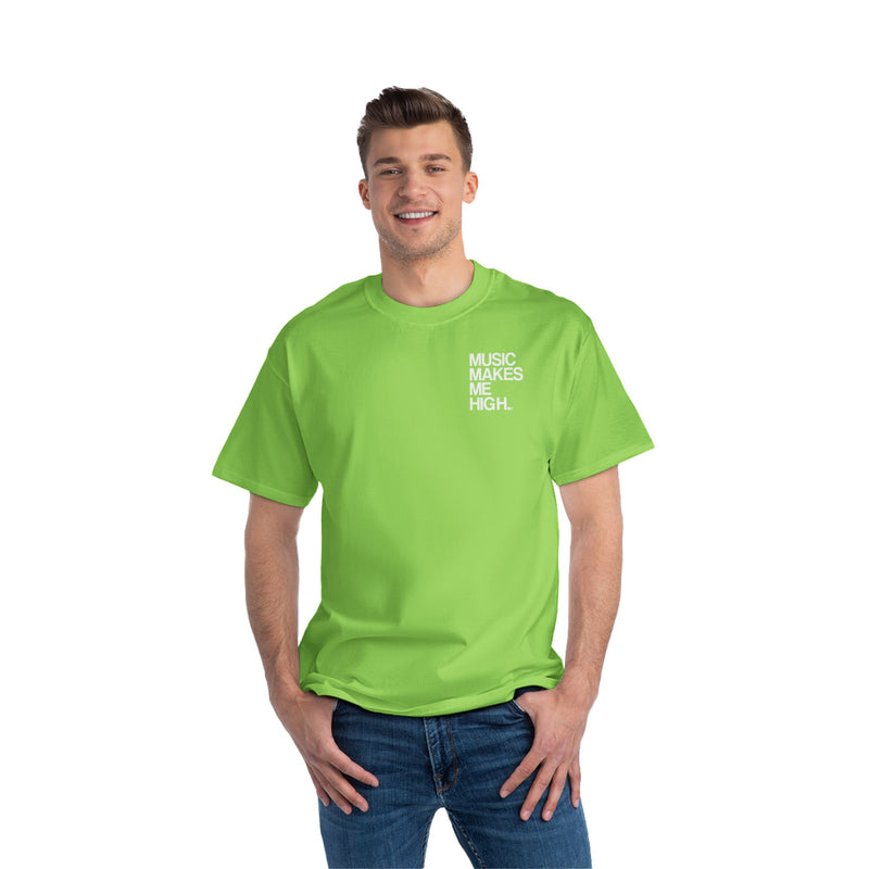 MMMH Unisex T-Shirt: Lime | White Lettering