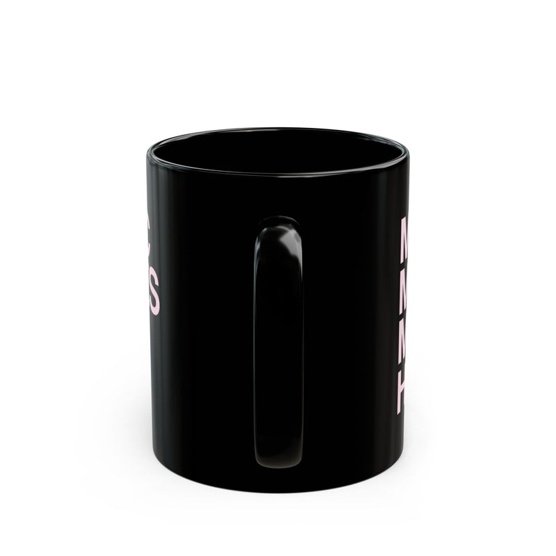 MMMH Black Mug: Light Pink