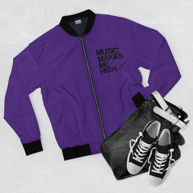 MMMH Bomber Jacket: Purple | Black Lettering