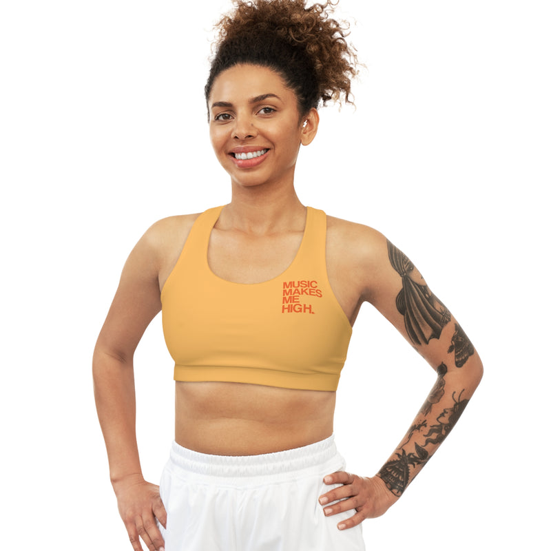 MMMH Sports Bra: Light Orange | Orange