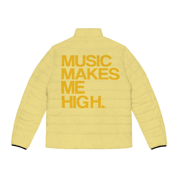 MMMH Men's Puffer Jacket: Light Yellow | Yellow