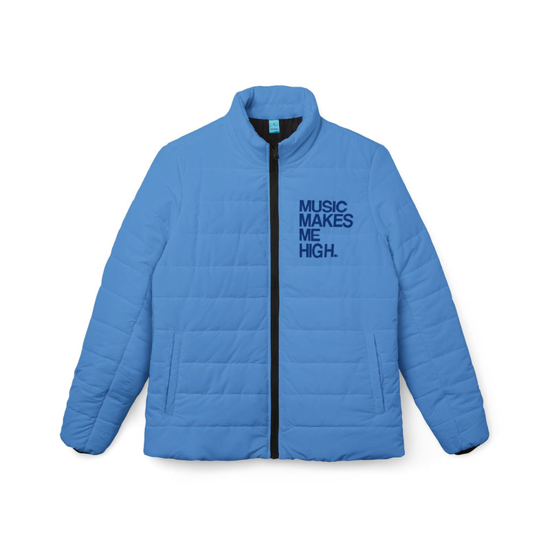 MMMH Women’s Puffer Jacket: Light Blue | Dark Blue