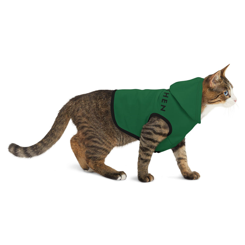 IJTT Pet Hoodie: AT Slash Black | Kelly Green