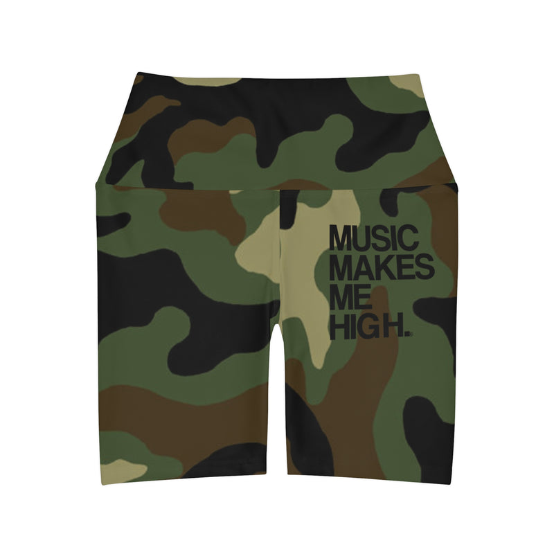 MMMH Yoga Shorts: Camo | Black