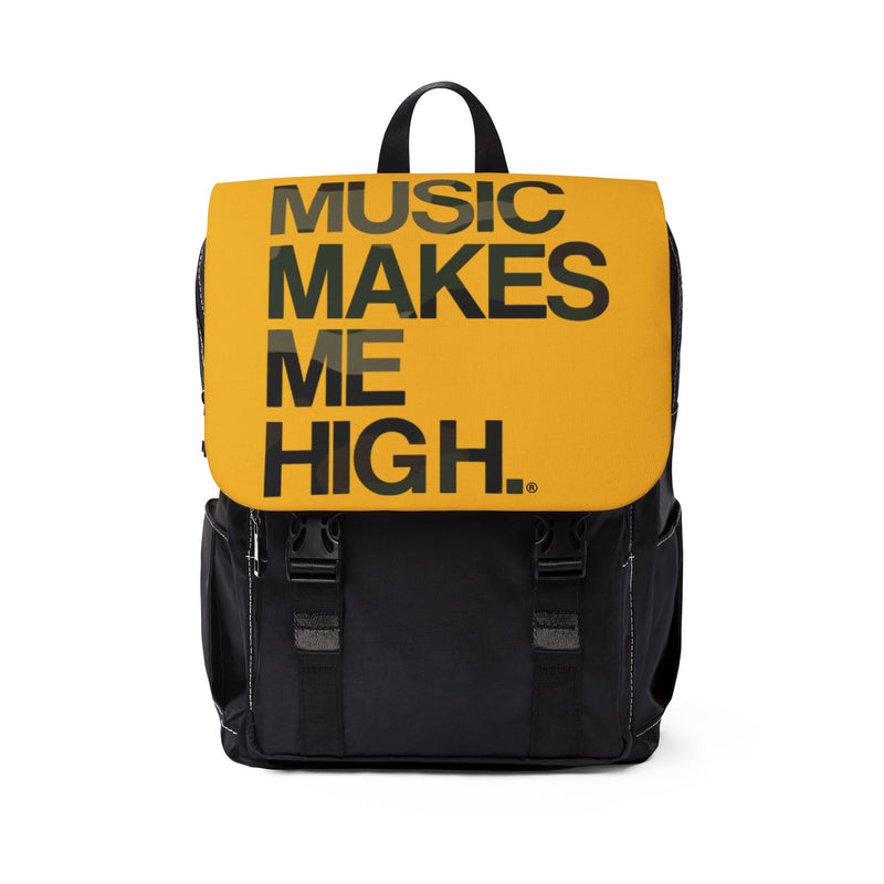 MMMH Backpack: Yellow | Camo Lettering