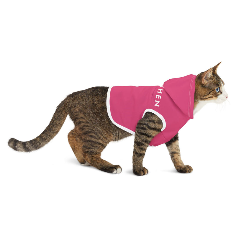 IJTT Pet Hoodie: AT Slash White | Pink