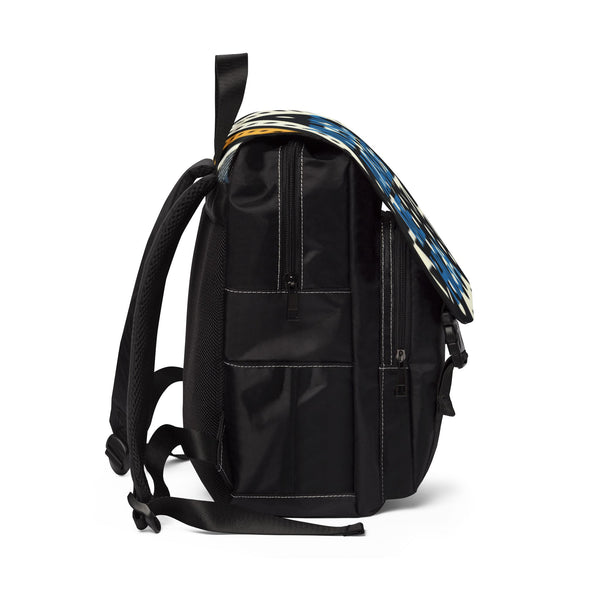 MMMH Backpack: Black Abstract | Blue