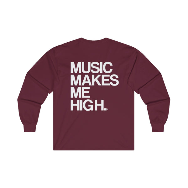 MMMH Unisex Long Sleeve Tee: Maroon | White