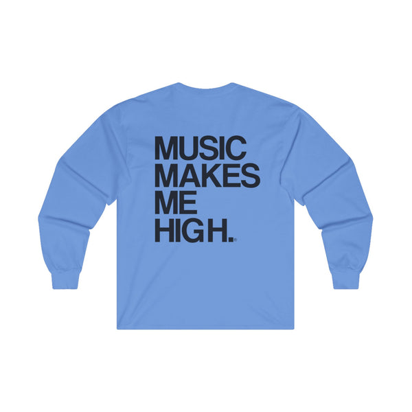 MMMH Unisex Long Sleeve Tee: Carolina Blue | Black