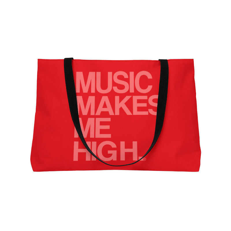 MMMH Weekender Bag (Black Handle): Red | Light Red