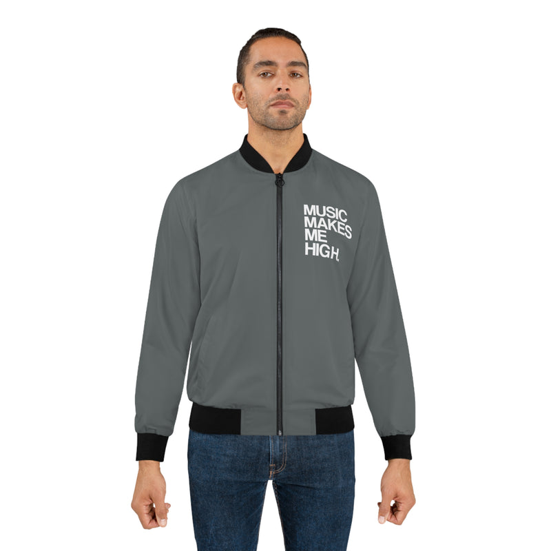 MMMH Bomber Jacket: Dark Grey | White Lettering