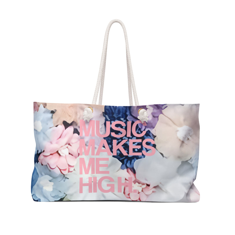 MMMH Weekender Bag (Rope Handle): Flowers | Light Pink