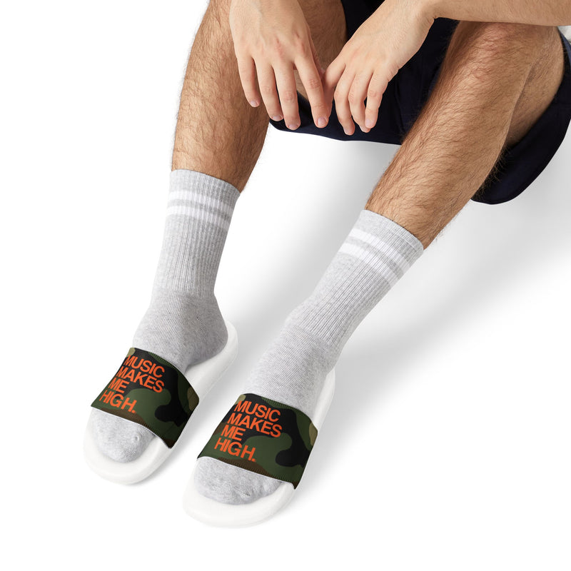 MMMH Unisex Sandals: Camo/White | Orange