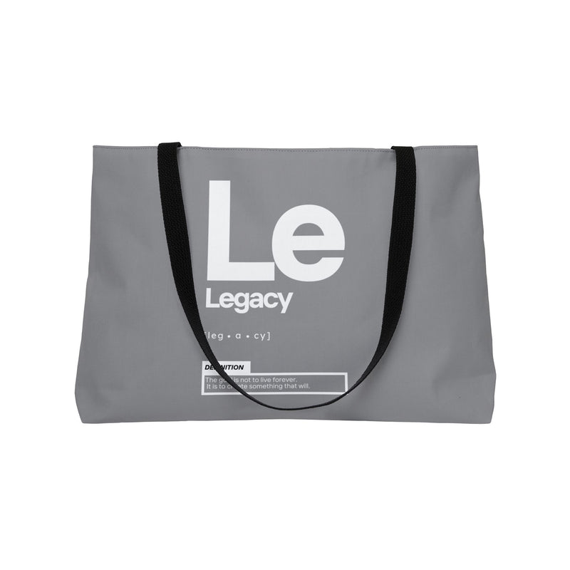 NOVL Weekender Bag (Black Handle): Legacy Grey | White