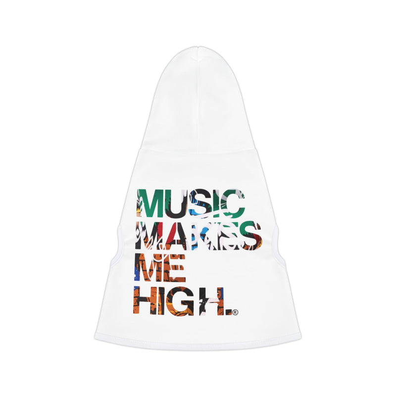 MMMH Pet Hoodie: White | Graffiti