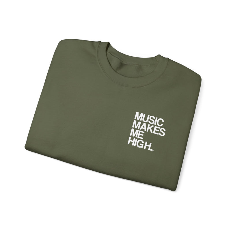 MMMH Unisex Sweatshirt: Military Green | White