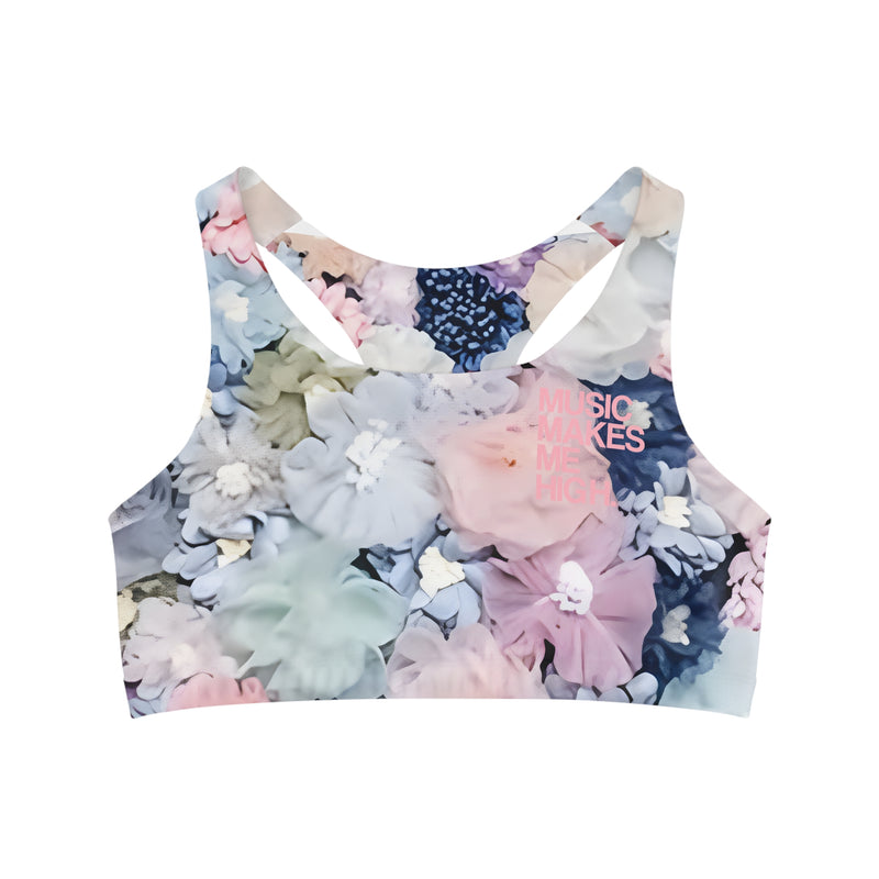 MMMH Sports Bra: Flowers | Light Pink