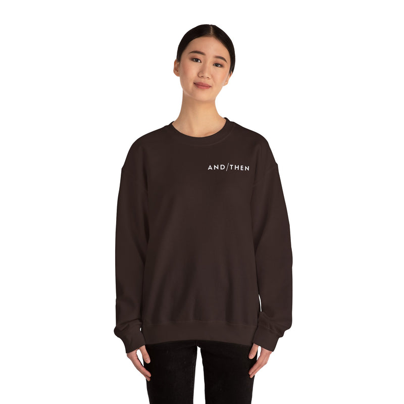 IJTT Unisex Sweatshirt: AT Slash White | Brown